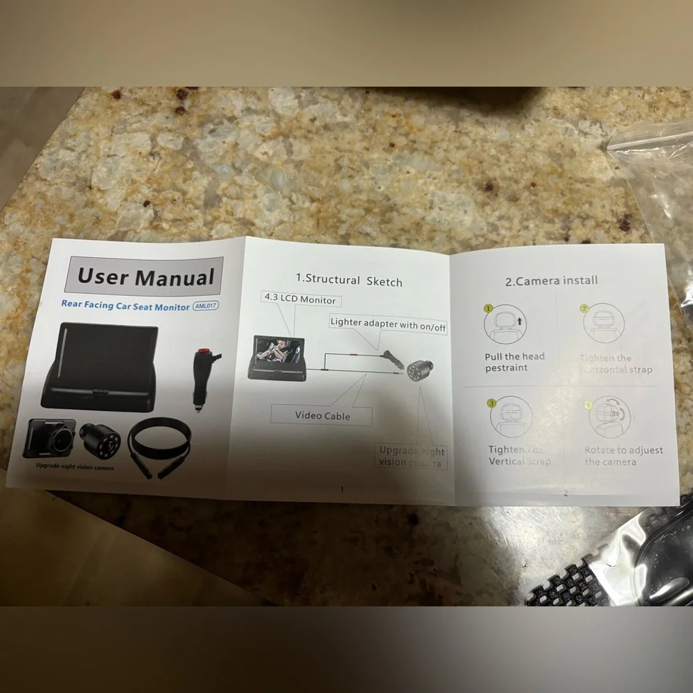 Car seat baby monitor